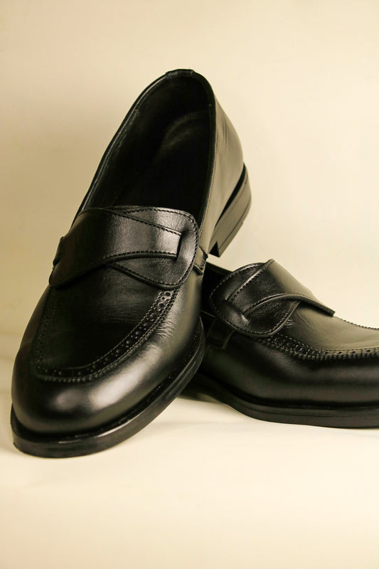 Mocassins Butterfly – Noir / Tabac